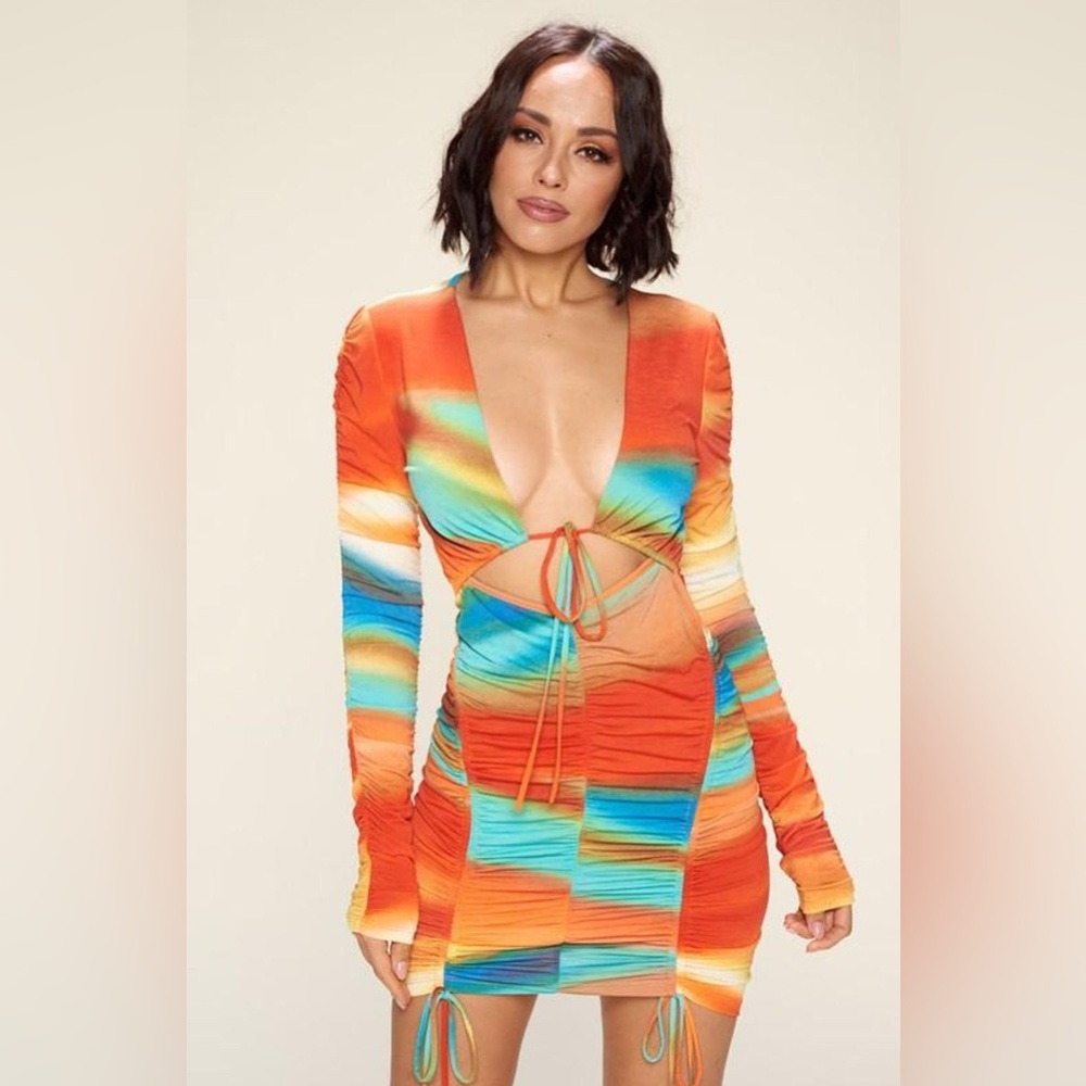Vibrant Multicolor Mini Dress